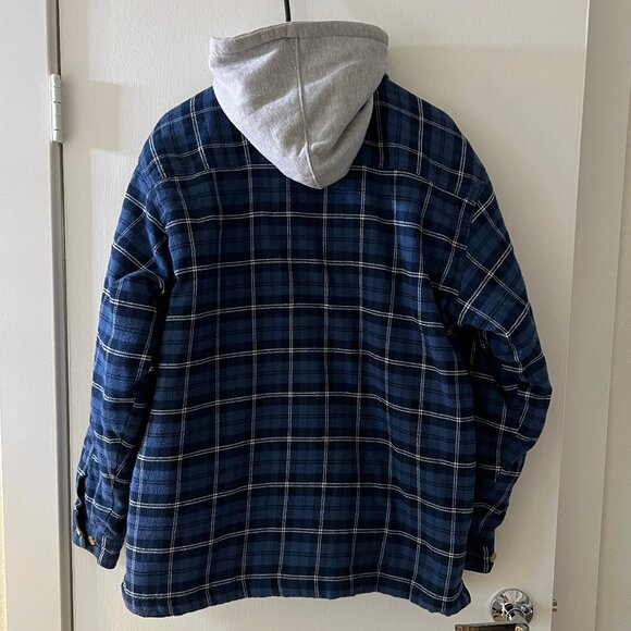 Vintage Quilted Sweatshirt Flannel Jacket - Picture 2 of 8